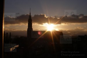 Zasanie Przemyśl Salezjanie chmury słońce