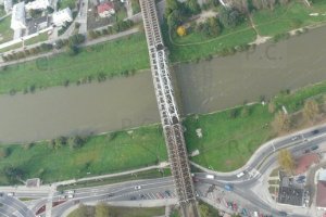 konstrukcja mostu kolejowego w Przemyślu