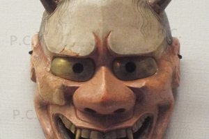 devil's mask not too scary, rather funny