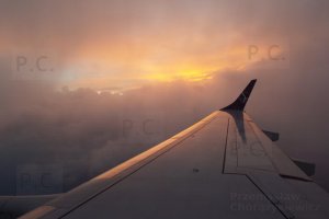 colourful bright cloud flight travel