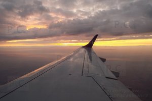 fascinating sight mid-air during flight
