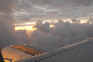 embraer 195 clouds