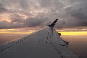 array of shadows over horizon