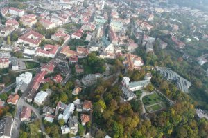 Przemysl zamek (Hureczko) bird-eye view Chorazykiewicz