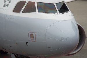 aircraft nose Chopin Airport flying is beautiful.JPG