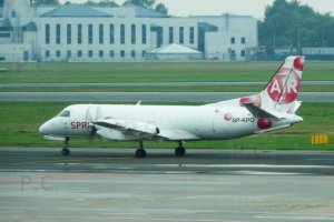 SP-KPO SAAB 340 Sprint Air Chopin Airport 20-7-2018.JPG