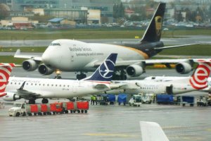B 747 UPS Chopin Airport  higherthanjumbojets.pl  Chorazykiewicz Przemysl Poland.JPG