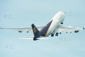 Jumbo Jet take-off Chopin Poland higherthanjumbojets.pl Przemyslaw Chorazykiewicz Przemysl.JPG