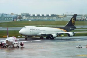 Boeing B 747 UPS flying giant Chopin higherthanjumbojets.pl photo P. Chorazykiewicz Przemysl Poland.JPG
