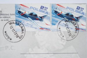 znaczek o tematyce lotniczej  air show radom samolot orlik.JPG