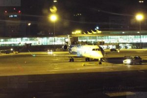 nordica lot chopin airport night photo 19. 01. 2019.JPG