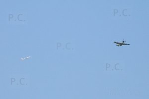 mustang and jet plane