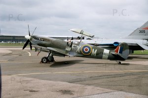 f-16 and spitfire england
