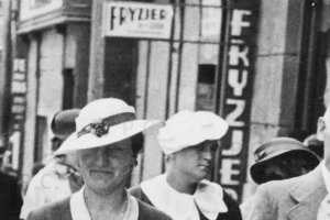 fryzjer stara reklama przemyśl szyld.JPG