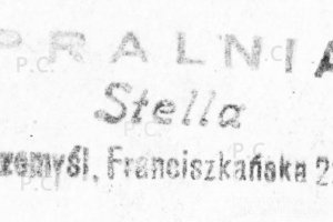 Pralnia Stella Przemyśl Franciszkańska 22 stara pieczątka.JPG