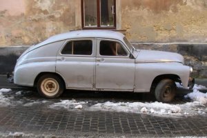 Stara Pobieda M20 we Lwowie – Old M20 fastback in Lvov