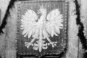 Przemyśl godło na budynku magistratu stara fotografia lotnictwo historia.JPG