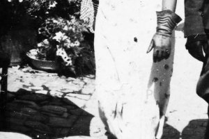 przemyśl przed wojną kwiaty moda rękawiczka dama.JPG