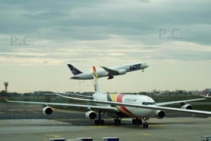 Airbus A340 Air Belgium OO-ABD 16. 04. 2019 Chopin Airport
