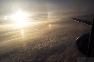 boeing b 737 dawn sun pillar sun angel.JPG