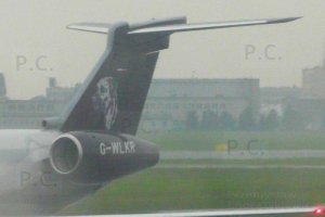 dog Embraer Legacy 500 G-WLKR Air Charter Scotland.JPG