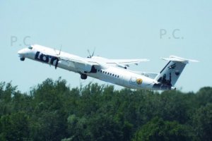 Bombardier Q400 PLL LOT SP-EQK Aeroklub Polski 100 Lat 25. 06. 2019
