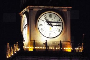 palace of culture and science warsaw poland clock.JPG