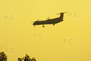 eurolot lot dash zachod slonca warszawa.JPG