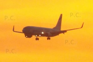 samolot izraelski zachod slonca fot. przemyslaw chorazykiewicz.JPG