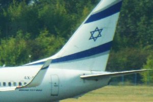 gwiazda dawida samolot b 737 izraelskich linii lotniczych.JPG