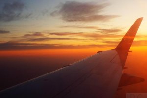 flying is beautiful dawn colours painted by nature.JPG