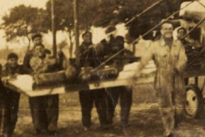 hanriot biplane being towed to hangar after engine malfunction.jpg