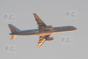 samolot nad Harlow plane over Harlow