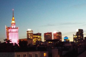 palace of culture and science warsaw night.JPG