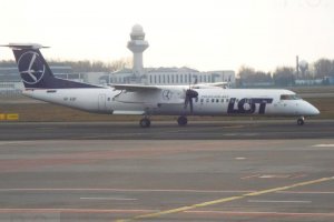 PLL LOT Bombardier Q400 SP-EQE, SP-EQF, OY-YBZ Chopin 10.03.2020