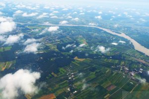 white clouds biale chmury vistula river rzeka.JPG