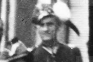 5 Mountain Rifle Regiment Soldier and Lady Fashion on Franciszkańska Street, Przemyśl, Inter-War Poland