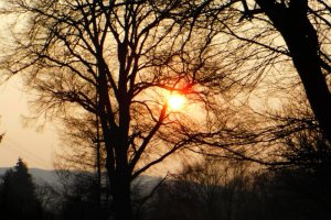 Prałkowce Sunset 26.04.2021 Road towards Krasiczyn