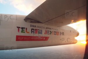 sunset in flight dhc 8