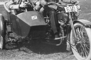 Harley Davidson lotnisko we Lwowie 1920