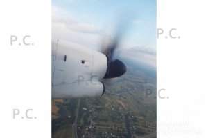 polski Bombardier w locie