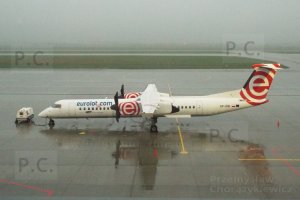 RZE Airport Dash 8 before first morning flight