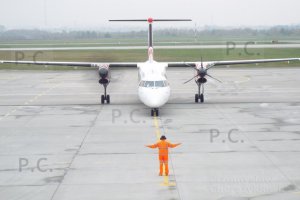 front view Polish Bombardier DHC 8