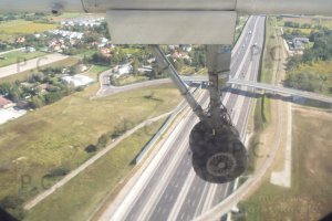 flying over motorway Warsaw Poland higherthanjumbojets.pl