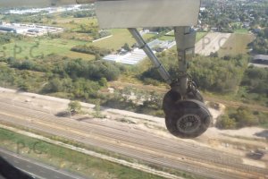 seconds before landing in Warsaw (Chopin Airport)