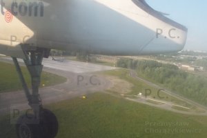 Q 400 flight from RZE to WAW photo P. Chorazykiewicz