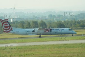 Dash DHC 8 Eurolot logo Rzeszów-Jasionka Chopin Warsaw