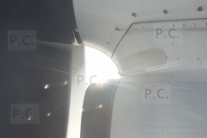 propeller sight in flight sun reflex