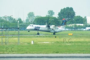 Bombardier LOT Q 400 RZE WAW fotografia lotnictwo historia